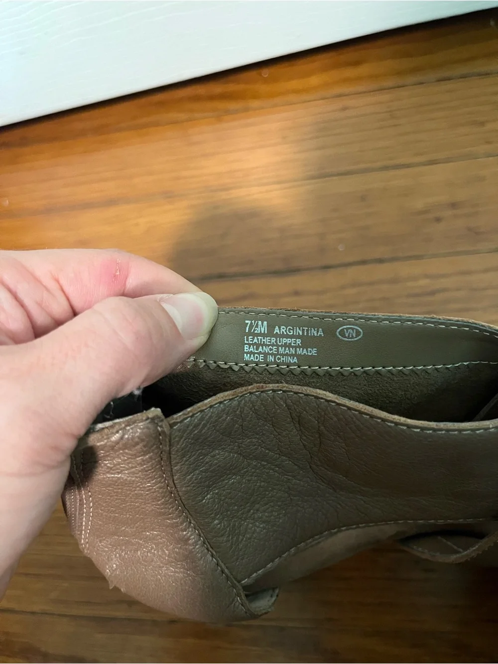 AEROSOLES Taupe Crisscross Peep-Toe Sandals